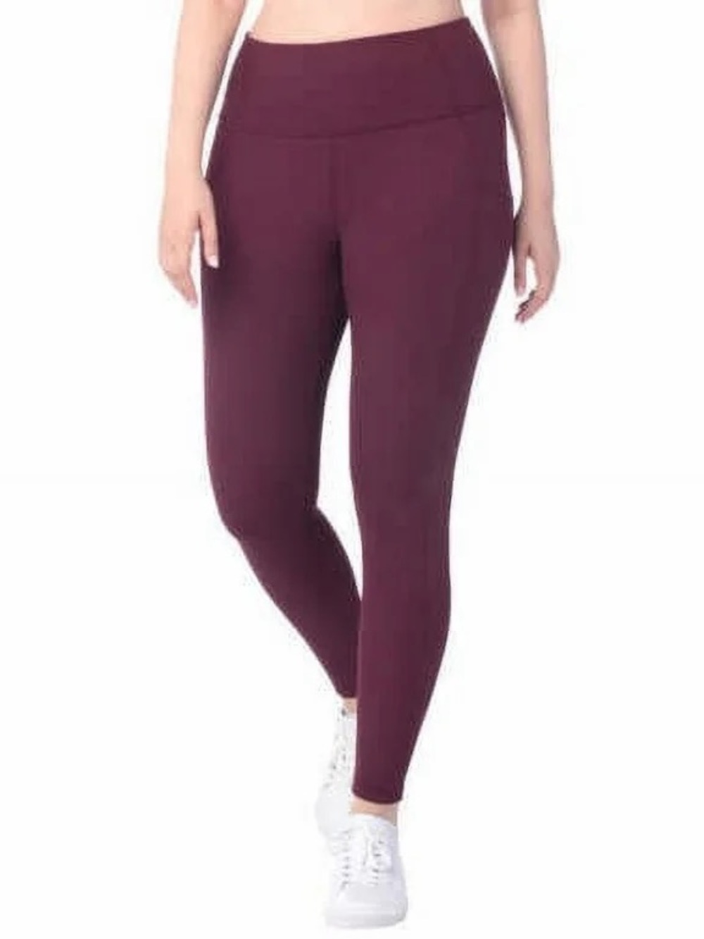 Lukka Lux Deep Plum High-Waist Ribbed Leggings